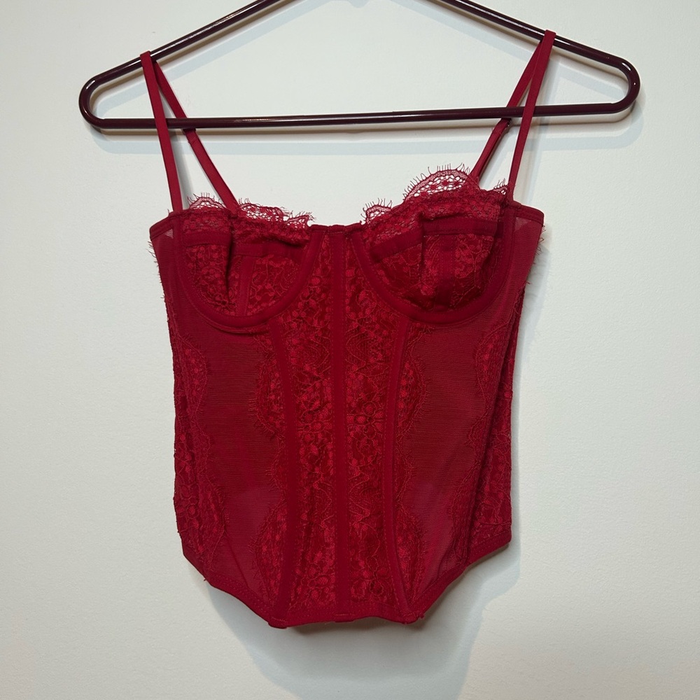 Urban Outfitters Vibrant Red Corset